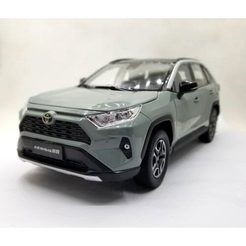 1:18 Diecast Model for Toyota RAV4 2020 Gray SUV Alloy Toy Car Miniature Collection Gifts RAV 4