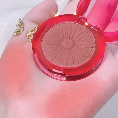 Miss Lara Flower Blush Peach Pallete Face Mineral Pigment Cheek Blusher Powder Makeup Professional Contour Shadow Pink Blusher