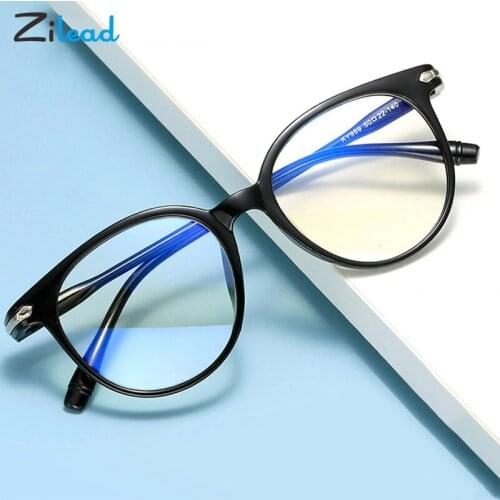 Zilead Vintage Big Frame Myopic Lens Fashion Comfortable For Women Men Black Blue Pink Brown Eyewear -1.0-1.5-2.0-2.5-3.0-3.5