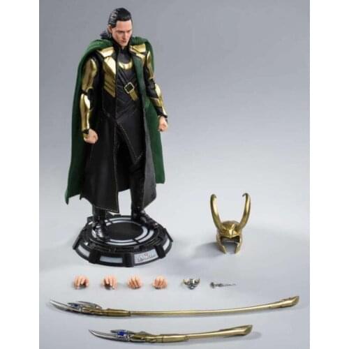 Original Marvel Loki Articulated 1/7 Action Figures Toys with LED Base