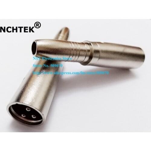 NCHTEK 1/4" 6.35mm TRS Female to XLR Male M Adapter Connector Plug/Free Shipping/1PC