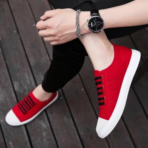 Causal knitting spring Casual canvas leather casual breathable white 2020 Light de shoes man Breathable casuales athletic men