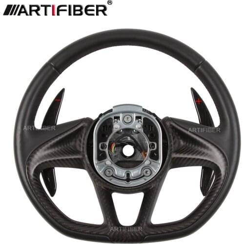 100% Real Carbon Fiber Steering Wheel for McLaren 570S,625C,650S,720S,675LT,765LT