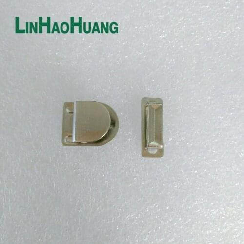 DIY 50sets/lot high quality 4-part trousers hooks metal brass nickle color free shipping 2015091003
