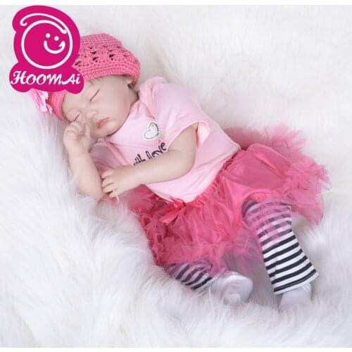 Likable 22 Inch 55cm Sweet Sleeping Angel Princess Reborn Doll Kid Playmate Birthday Gift Brinquedos