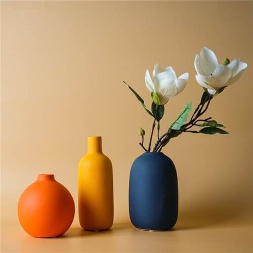 Modern Ceramic Flower Container Personalized Vase for Artificial Flower Home Decor Vase for Centerpieces Living Room Office