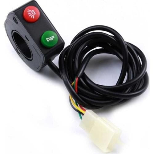 TDPRO Electric Bike Scooter Light & Horn Switch 22mm 7/8" Handlebars 12V ATVs Dirt Pit Bike Headlight Kill Botton Switches