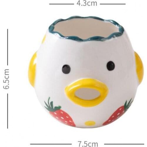 Egg Separator Convenient Oval Beak Design Ceramic Chicken Shape Yolk Protein Filter for Daily Used