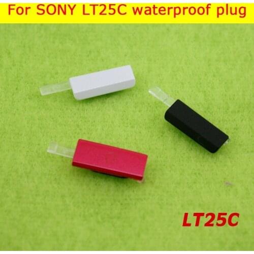 100% Original USB Charging Port Dust Plug + Micro SD & Sim cards Jack Port Slot Cover for Sony Xperia V Lt25c Dust Waterproof
