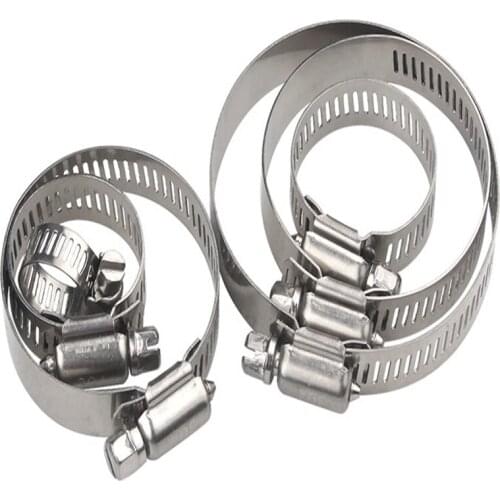 2pcs Stainless steel throat band quick installation gas pipe clamp ring fire water pipe clamp fixing pipe band