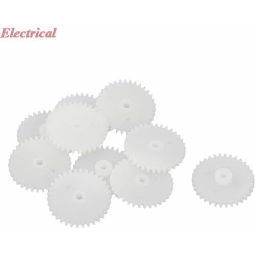 34 Teeth 0.5 Modulus Plastic Single Reduction Motor Gear for RC Airplane
