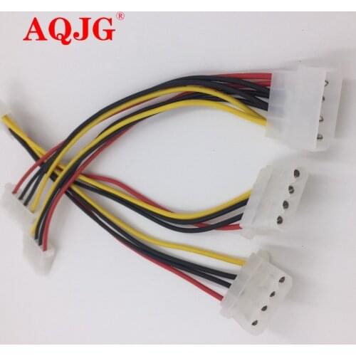 4 Pin Molex Male to 2 ports Molex IDE Female Power Supply Y Splitter Adapter Cable for PC, cooling fan, CD Driver Hard Disk