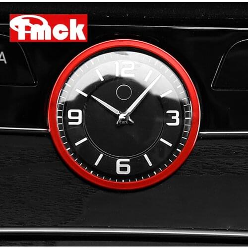 For Mercedes Benz C Class W205 GLC X253 E Class W213 2016-2020 Car Accessories Central Control Clock Table Watch Ring Trim Cover