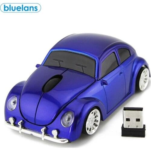 Car Shape Ergonomic 2.4GHz Wireless Gaming Mouse with Receiver for PC Laptop