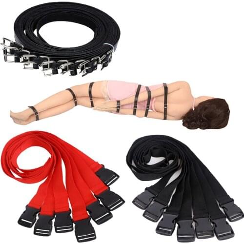 BDSM Sex Bondage Set SM Slave Restraint Straps Whole Body Binding Belts Tortured Cosplay Bondage Restraint Adult Sex Toys