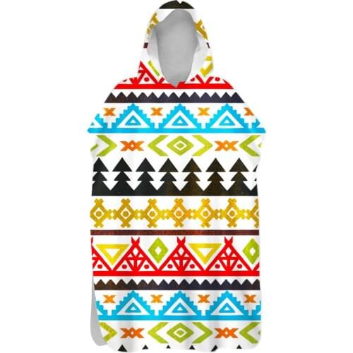 Fast Absorbing Wetsuit Changing Robe Beach Poncho Towel Outdoor Quick Drying Hooded Bath Towels With Button Beach Swimming Cloak