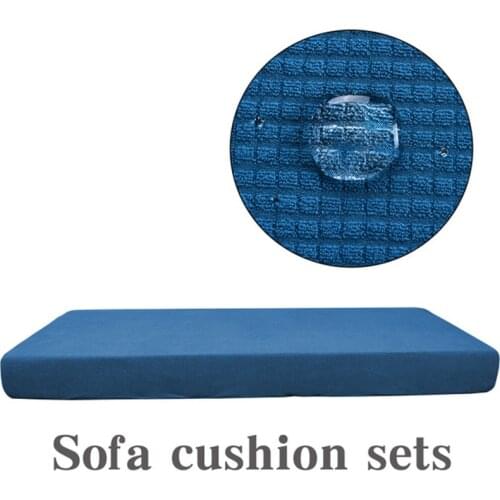 1/2/3/4 Seaters Sofa Cushion Cover Furniture Protector Polar Fleece Spandex Elastic Waterproof Removable Sofa Seat Covers