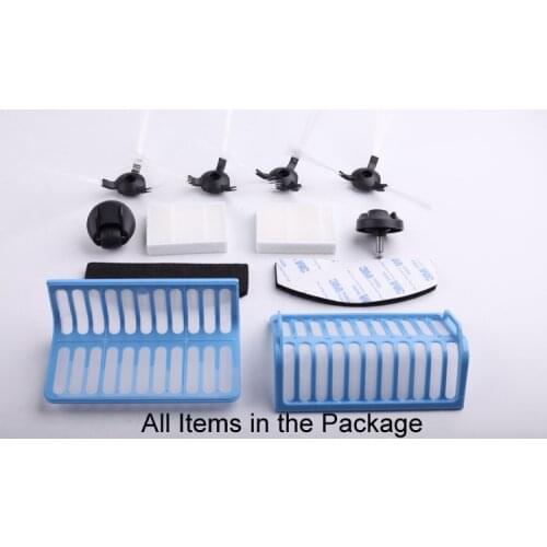 For X550) Spare Parts Pack for Cleaning Robot,1 Pack Includes Side Brush*4+Primary Filter*2+HEPA Filter*2+Mop*2+Front Wheel*2