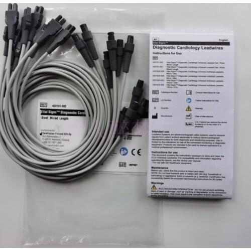 GE Imported MAC5000 Series ECG Machine ECG Leads 6 Chest Leads 4 Limb Leads 90CM