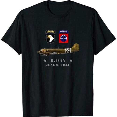 USA Paratroopers D-Day WWII Normandy 82nd 101nd Airborne T-Shirt