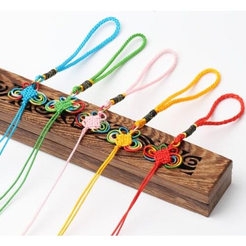 Chinese Knot Rich Knot Small Vertical Smooth Tassel Butterfly Pendant Small Knot Special Handicraft Tassel Fringe