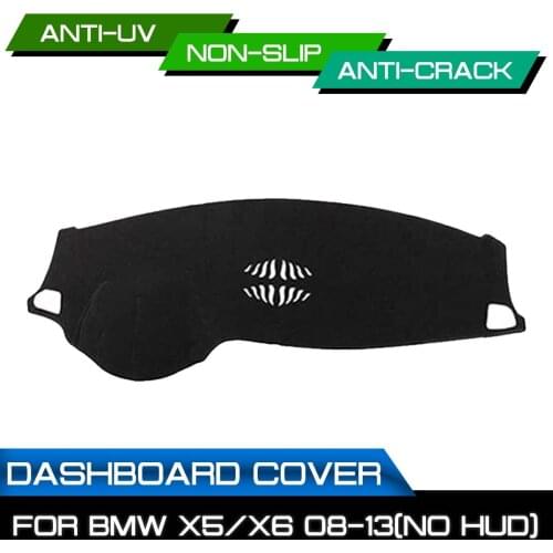 Car Dashboard Mat Anti-dirty Non-slip for BMW X5 X6 2008 2009 2010 2011 2012 2013 Dash Cover Mat UV Protection Shade Sticker