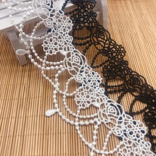 2Yard/Lot Lace Ribbon Fabric Polyester Garment Accessories Clothes Accessories Lace Trimmings MH1027