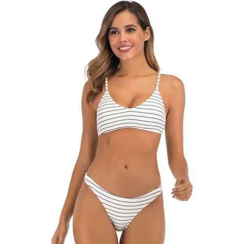 LENGONI Striped Swimwear