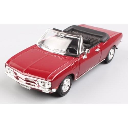 Diecast 1:43 Scale Chevrolet Cruze 1969 Corvair Monza Convertible Simulation Model Car Classic Collection Static Display Toys