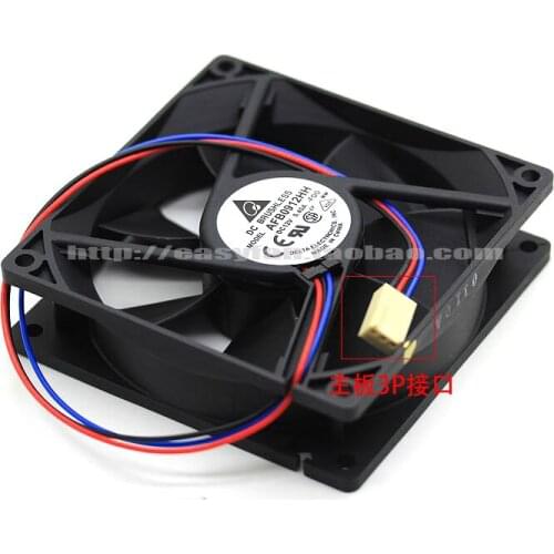 Detla Electronics AFB0912HH F00 DC 12V 0.40A 90x90x25mm Server Cooling Fan