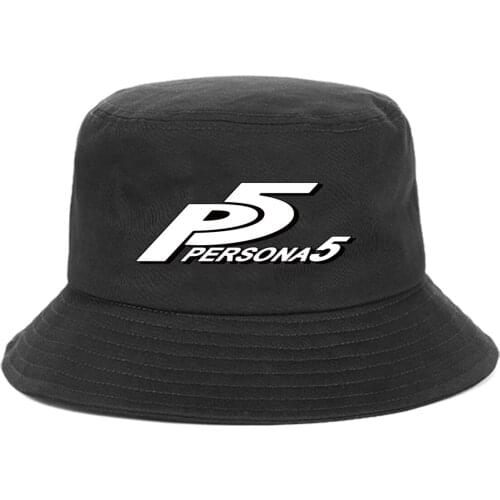 Anime Game Persona 5 Bucket Hat teenager Outdoor Summer Hip Hop Cap unisex Streetwear Chapeau Caps Fisherman Caps