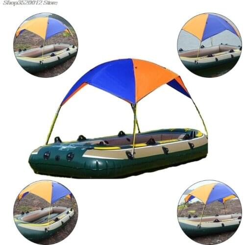 Portable durable Inflatable Fishing Sun Shade Rain Canopy Sailboat Awning Top Boat Shelter Kayak Kit Accessories