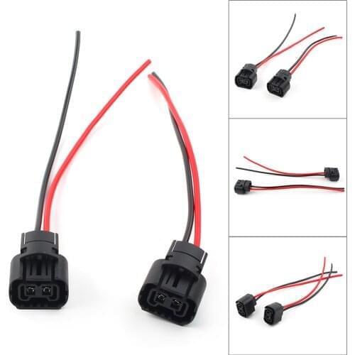 Wire Pigtail Female PSX24W 2504 Two Harness Fog Light Bulb Connector Plug Socket 2Pcs