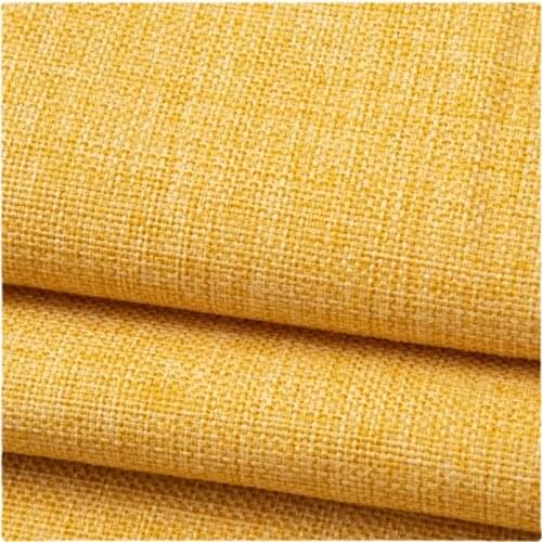 Width 59'Solid Color Simple Thick Non Slip Cotton Linen Fabric By The Half Yard For Tablecloth Background Cloth Pillow Material