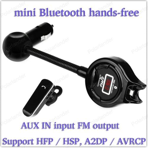 Bluetooth hands-free Bluetooth system Support HFP / HSP, A2DP / AVRCP Dual USB output AUX IN input FM output Bluetooth Car Kit