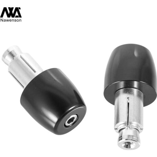 Motorcycle Handlebar End Plugs Anti-vibration Grip Bar End Caps Slider Set Accessories for 22mm 7/8" Handlebar