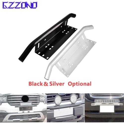1pcs Universal License Plate Frame Working License Plate Mount Braket Holder Offroad Light Bar Bull Bar Front Bumper Fog