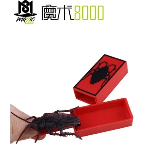1 Piece Cockroach Summon Box Prank Toy Magic Props Joke Fake Cockroach Popped Out of The Box Funny Gadgets Magic Tricks