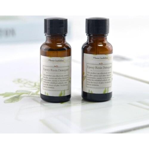 20ml Epoxy Resin Detergent Clean UV Resin Pigment Remover Natural Food Contact Safe Glue Soften Silicone Mold Protector