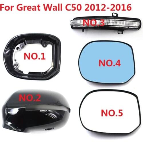 CAPQX For Great Wall C50 2012 2013 2014 2015 2016 Side Rear View Mirror Glass Rearview Mirror Lens Reversing Mirror Glass