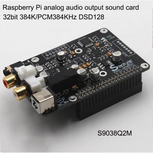 Nvarcher ES9038q2m DAC Decoder Digital Broadcast Board OPA1612 Op For Raspberry Pi Decoding To I2S 32BIT 384KHZ DSD128