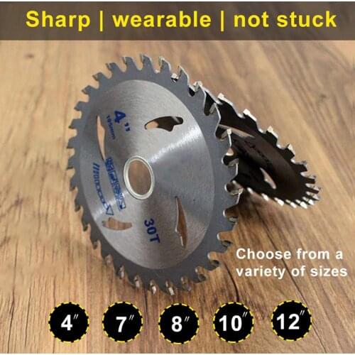 4/7/8/10/12inch 30/40/60T Wood Carving Disk Woodworking Circular Saw Cutting Blade Wood Slotted Saw Blade for Angle Grinder