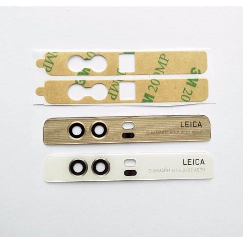 New Back Battery Cover Buttom Glass Lens Rear Housing Replacement Parts + Adhensive for Huawei P9