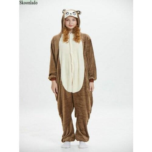 Newest adult winter jumpsuit home cosplay pajamas cartoon sleeping sets flannel material women casual home pajamas sleep clothes