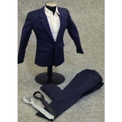 1:6 Scale Clothes Clothing mens Boy Blue Suits Male Dress Fit For 12" Action Figure Toys