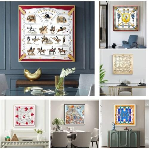 Nordic modern simple American art poster living room decorative painting porch mural picture canvas hanging painting