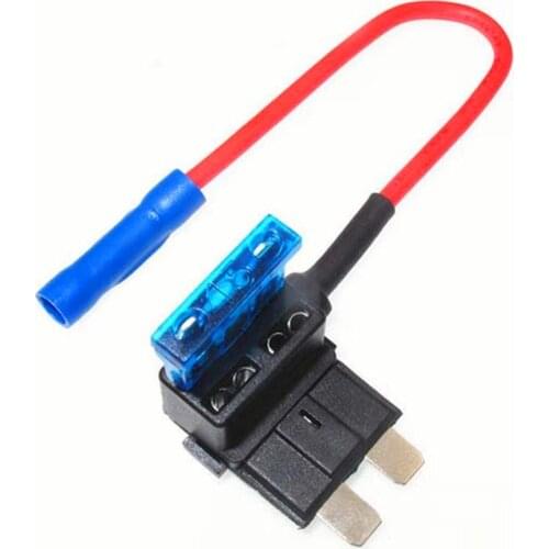 1pcs Add A Circuit Fuse Tap Piggy Back Standard Blade Fuse Holder ATO ATC 12v 24v with 5A,10A,15A,20A.25A Fuse as a gift