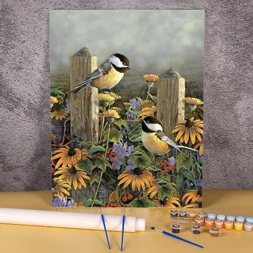 Animal Bird Paint By Numbers Set Oil Paints 40*50 Boards By Numbers New Design Crafts For Handiwork
