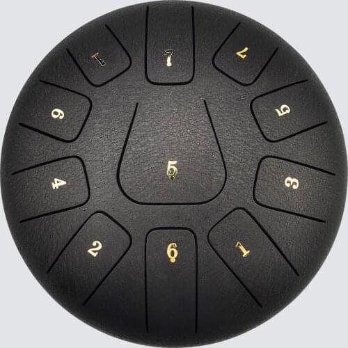 AS TEMAN TANK DRUM HANDPAN INSTRUMENT 12 INCHES 11 NOTES C MINOR BROWN STEEL TONGUE DRUM WITH GIFT SET FREE SHIPPING IN THE USA