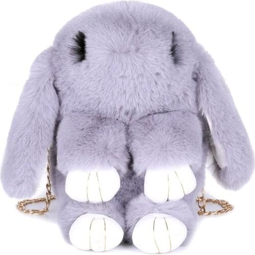 Cute Bags For Women 2019 New Plush Rabbit Chain Shoulder Bag Fashion Handbags Crossbody Bag For Women Wallet sac a Main Clutch